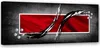 Leinwandbild abstraktes rechteck 150x50 cm Feeby rot Produktbild-Vorschau 1