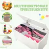 COSTWAY Spielzeugtruhe aus Holz, 2 in 1 Spielzeugschrank Produktbild-Vorschau 4