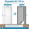 Sekey 85x210 cm Fliegengitter Balkontür Magnet Produktbild-Vorschau 7