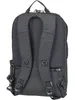 The back view of a black backpack. Voir les images du produit
