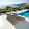 tectake 2er Set Sonnenliegen verstellbar Aluminium Rattan Produktbild-Vorschau 9