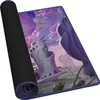 A rolled-up playmat with a fantasy landscape design. Voir les images du produit