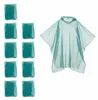 Relaxdays Regenponcho Einweg, 10er Set, Einmal Regencape Produktbild-Vorschau 10