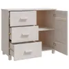 vidaXL Sideboard HAMAR Weiß 90x40x80 cm Massivholz Kiefer - Produktbild-Vorschau 12