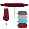 Puluomis Sonnenschirm 400 x 200 x238cm UPF 50+ mit Kurbel Produktbild-Vorschau 1