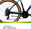A close-up view of the rear wheel and drivetrain of a bicycle. Produktbild-Vorschau