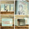 A collage of four images showing decorative tins related to "Breakfast at Tiffany's". Podgląd zdjęcia produktu