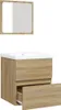 vidaXL Armoire sous lavabo avec lavabo miroir chêne Sonoma Voir les images du produit 5