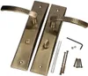 KOTARBAU Türdrücker 72 mm WC/BAD Türgriff Patin Türbeschlag Produktbild-Vorschau 4