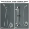 Auralum 70 cm Duschstange aus Edelstahl–Wandmontierte Produktbild-Vorschau 14