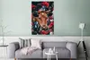 MuchoWow® Poster Kühe - Blumen - Tier - Porträt 80x120 cm - Produktbild-Vorschau 5