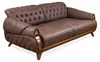 Dreisitzer Stoff Sofa Couch Polster Möbel Klassisch Produktbild-Vorschau 1