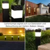 A collage of images showing solar garden lights in various outdoor settings, including close-ups and wider shots of gardens and pathways. Náhled obrázku produktu