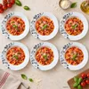 6 piatti fondi per pasta rigatoni, diametro 23,5 cm, Anteprima dell’immagine prodotto 2
