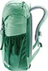 Side view of a green backpack. Voir les images du produit