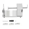 A stainless steel spiralizer with accessories laid out below it. Náhled obrázku produktu