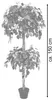 Bougainvillea Plante Arbre Artificielle Plastique 150 cm Voir les images du produit 7