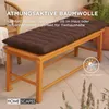 HOMESCAPES 3-dílný polštář na lavici hnědý 100% bavlna Náhled obrázku produktu 5