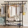 Kleiderständer, Garderobenständer, Kleiderstange, 90-155cm Produktbild-Vorschau 1