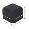 Ringbox, quadratisch, Samt, für Eheringe, mit LED-Licht, Produktbild-Vorschau 7