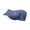 A navy blue horse rug is laid out on a white background. Produktbild-Vorschau