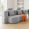 2-in-1 Cord Schlafsofa, modulares Bodensofa mit Kissen, 196 Produktbild-Vorschau 2