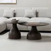 Giga Meubel Couchtisch Joji - Rund - Mangoholz - Produktbild-Vorschau 1