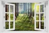 Wallario Poster mit Fenster-Illusion: Sonnenuntergang im Produktbild-Vorschau 1