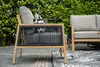 Decala loungeset - 4-delig - aluminium - light teak look Productafbeelding-voorbeeld 5