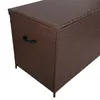 Kissenbox Rattan Braun 138x70x80 cm 582L UV-beständig mit Produktbild-Vorschau 9