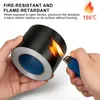 Nastro in alluminio nero EXLECO, 100 mm x 50 m, spessore Anteprima dell’immagine prodotto 4