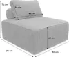 sweeek - 3er-Set Sessel für modulares Sofa Cordbezug - Produktbild-Vorschau 6