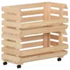 vidaXL Vozík na zeleninu 57x30x80 cm borovicový masiv Náhled obrázku produktu 4