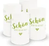 itenga 6x Windlicht klein Schön dass du da bist, Produktbild-Vorschau 1