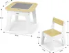 Tavolo e sedie per bambini Milly Mally Olaf Blocks Bianco Anteprima dell’immagine prodotto 10