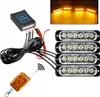 4X Led Orange Clignotant Lampe D'avertissement Télécommande Voir les images du produit 1