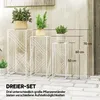 Outsunny 3er-Set Pflanzenständer, 50/60/70 cm hoch Produktbild-Vorschau 4