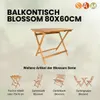 Gartentisch Blossom, Akazienholz massiv & geölt, Klapptisch Produktbild-Vorschau 7