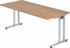 bümö Schreibtisch Serie-N - Nachbildung: Nussbaum, Größe:  Produktbild-Vorschau 1