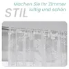 2er Set Weiß Halbtransparente Vorhänge mit Blumen Produktbild-Vorschau 4
