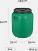 Garronda Fût à col large 60 litres avec couvercle sans Voir les images du produit 3