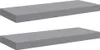 Two identical gray shelves are shown floating against a white background. Náhled obrázku produktu
