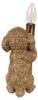 Clayre & Eef Tischlampe Hund 11x13x23 cm Goldfarbig Produktbild-Vorschau 3