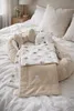 BABYNEST SET 5 tlg. BEIGE Samt Velour/ Igel Braun Baumwolle Nestchen Produktbild-Vorschau