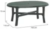 Simmsville - Tavolo da Esterno, 165x110x72h cm Verde, 6 Anteprima dell’immagine prodotto 3