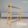 holz4home® Getränkekistenregal aus Bambus I 6 Kisten I Produktbild-Vorschau 2