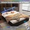 Letto imbottito STILVORA 140×200 cm letto per ragazzi con Anteprima dell’immagine prodotto 10