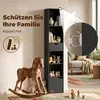 HOMCOM Bücherregal, 6 Ebenen, Schublade, verstellbares Produktbild-Vorschau 6