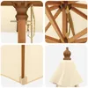 vidaXL Parasol, diamètre 300 cm, hauteur 248 cm, en bois Voir les images du produit 5