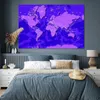 MuchoWow® Poster Weltkarte - Stabil - Violett 180x120 cm - Produktbild-Vorschau 4